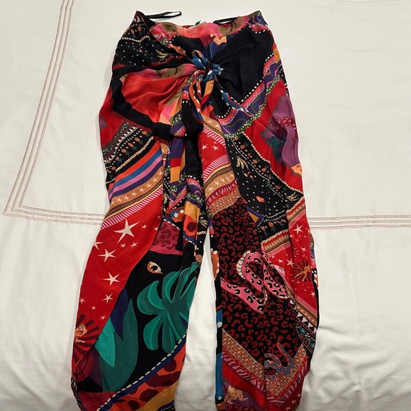 Farm Rio Vibrant Multicolor Patterned Pants - Picture 1 of 6